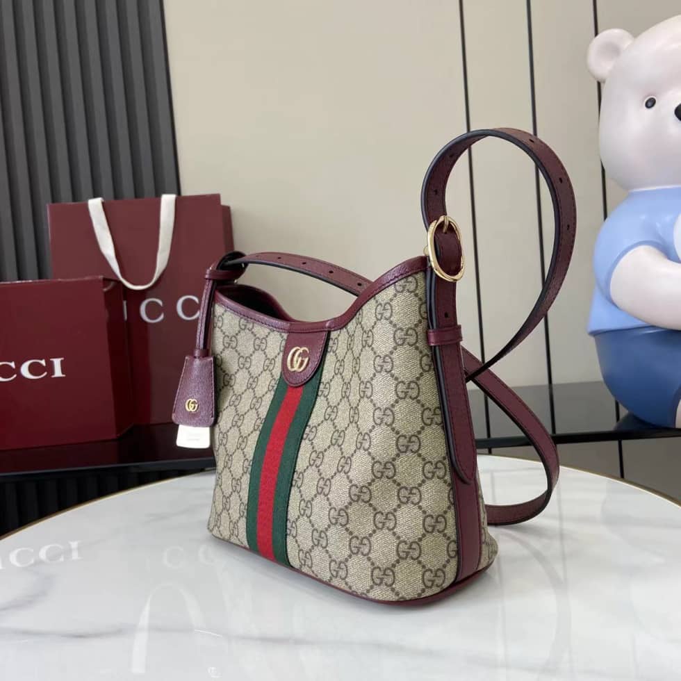 Gucci Ophidia Small Brown Red Shoulder Bag 836872_2_160918 Gucci Ophidia Small Brown Red Shoulder Bag 836872
