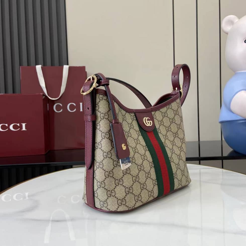 Gucci Ophidia Small Brown Red Shoulder Bag 836872_6_160918 Gucci Ophidia Small Brown Red Shoulder Bag 836872