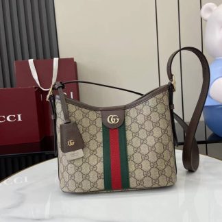 Gucci Ophidia Canvas Small Brown Shoulder Bag
