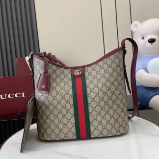 Gucci Ophidia Large Brown Red Shoulder Bag 836871
