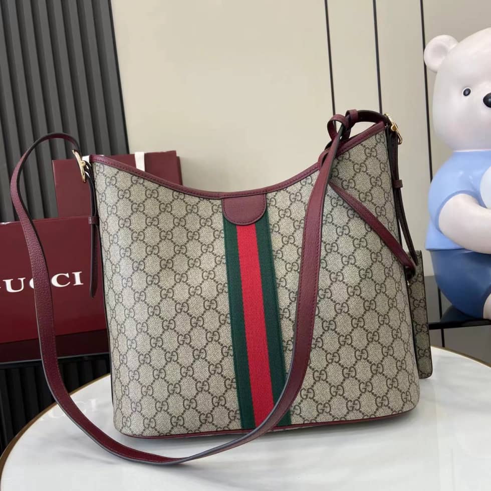 Gucci Ophidia Large Brown Red Shoulder Bag 836871_1_160938 Gucci Ophidia Large Brown Red Shoulder Bag 836871