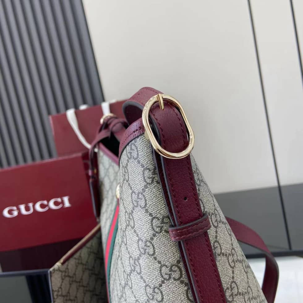Gucci Ophidia Large Brown Red Shoulder Bag 836871_3_160938 Gucci Ophidia Large Brown Red Shoulder Bag 836871