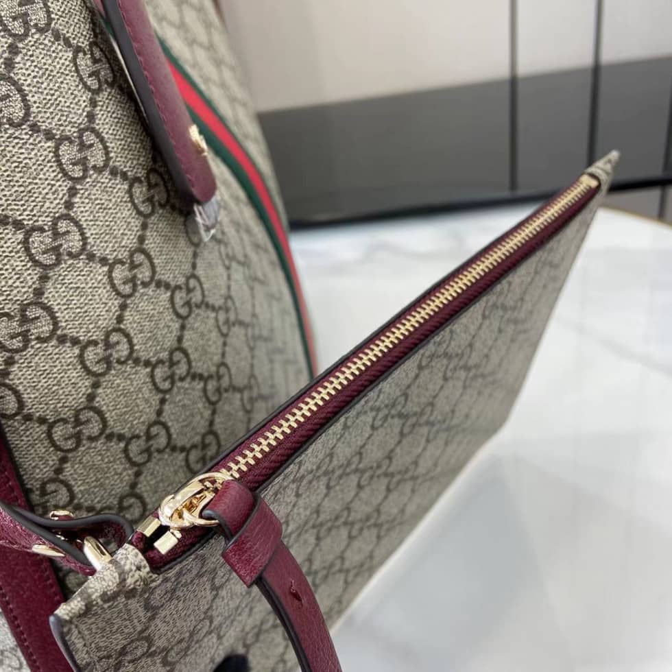 Gucci Ophidia Large Brown Red Shoulder Bag 836871_6_160938 Gucci Ophidia Large Brown Red Shoulder Bag 836871
