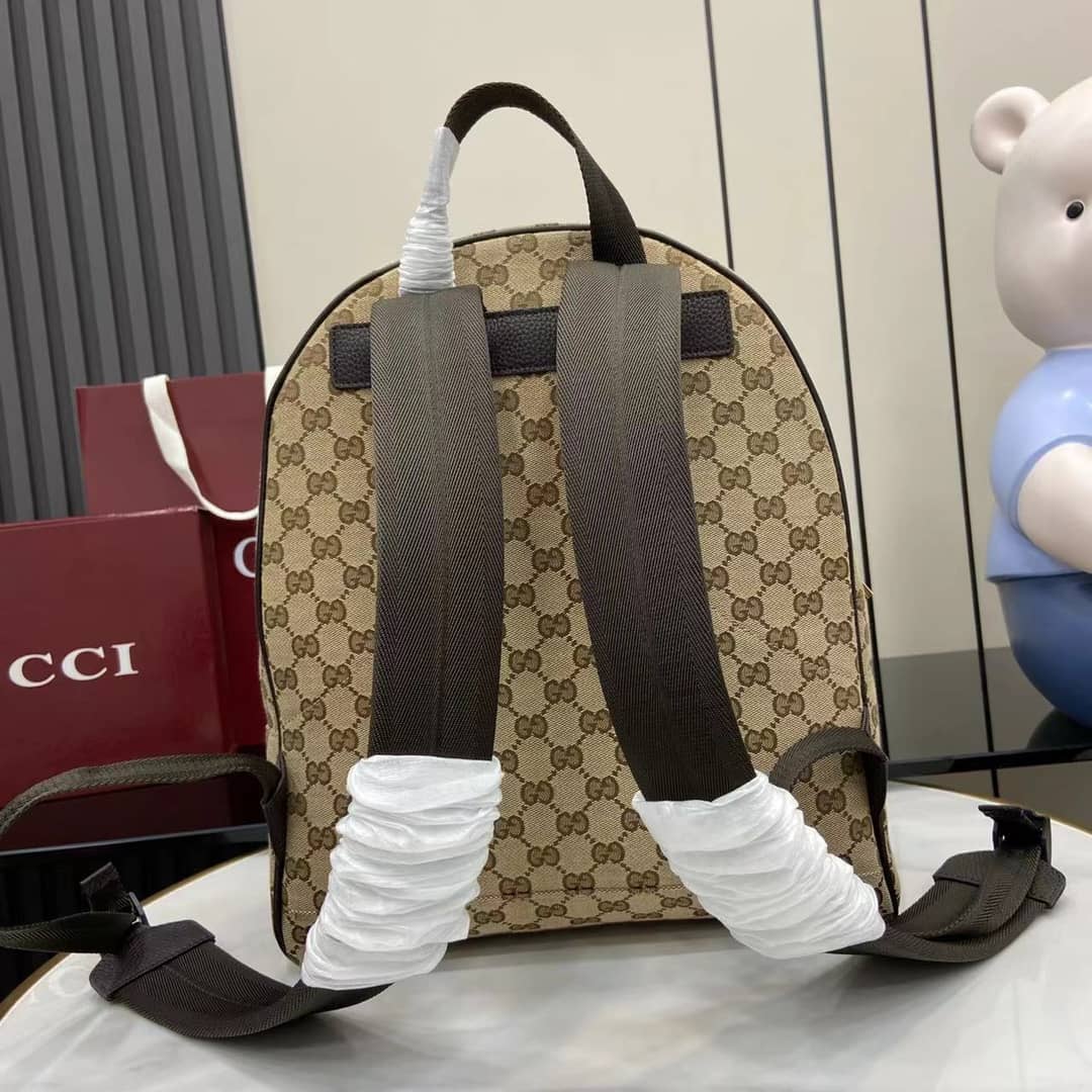 Gucci GG Canvas Medium Beige Backpack 449906_1_160998 Gucci GG Canvas Medium Beige Backpack 449906