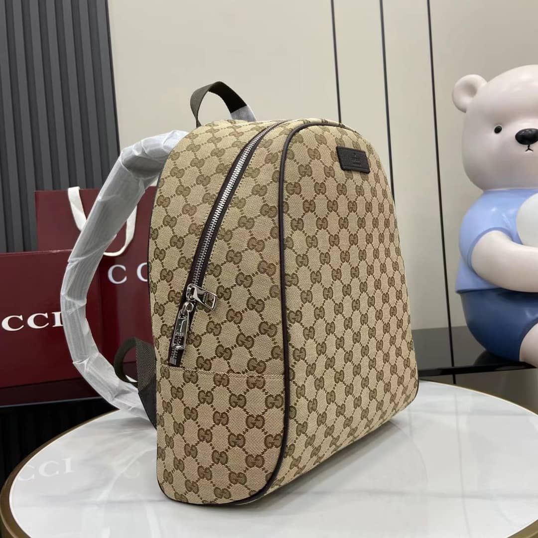 Gucci GG Canvas Medium Beige Backpack 449906_2_160998 Gucci GG Canvas Medium Beige Backpack 449906