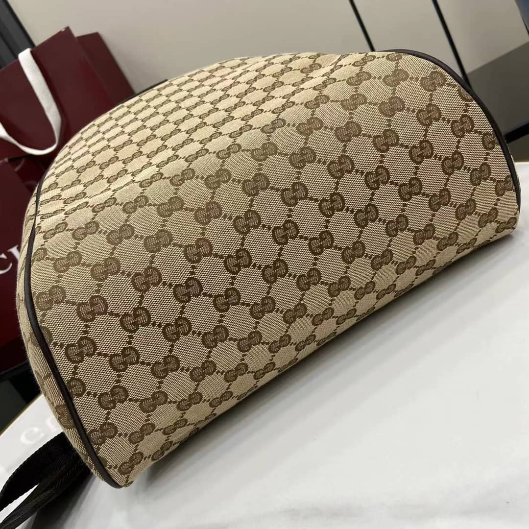 Gucci GG Canvas Medium Beige Backpack 449906_6_160998 Gucci GG Canvas Medium Beige Backpack 449906