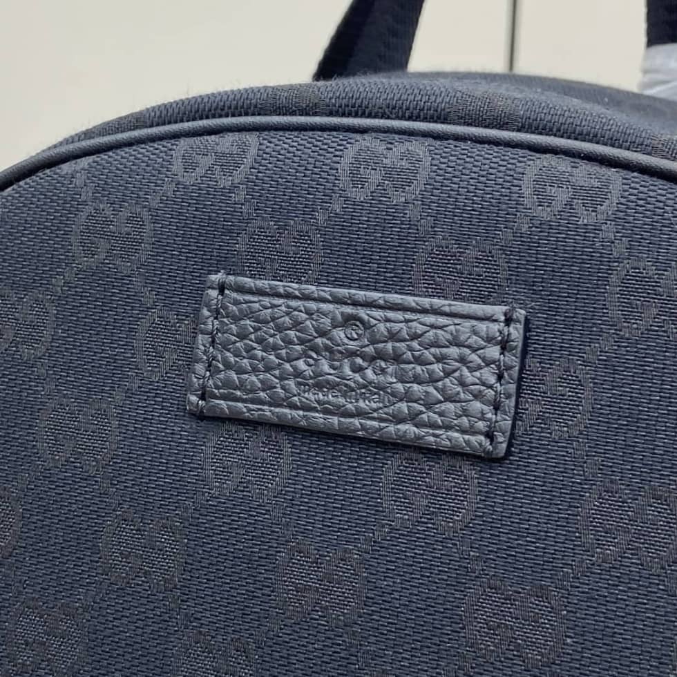 Gucci GG Canvas Medium Black Backpack 449906_4_161008 Gucci GG Canvas Medium Black Backpack 449906