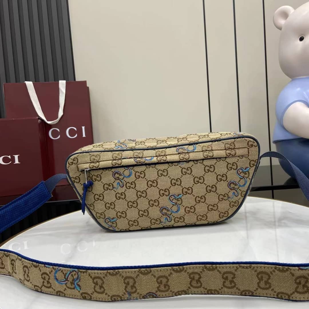 Gucci Mens GG Snake Large Sling Bag 802096_1_161058 Gucci Mens GG Snake Large Sling Bag 802096