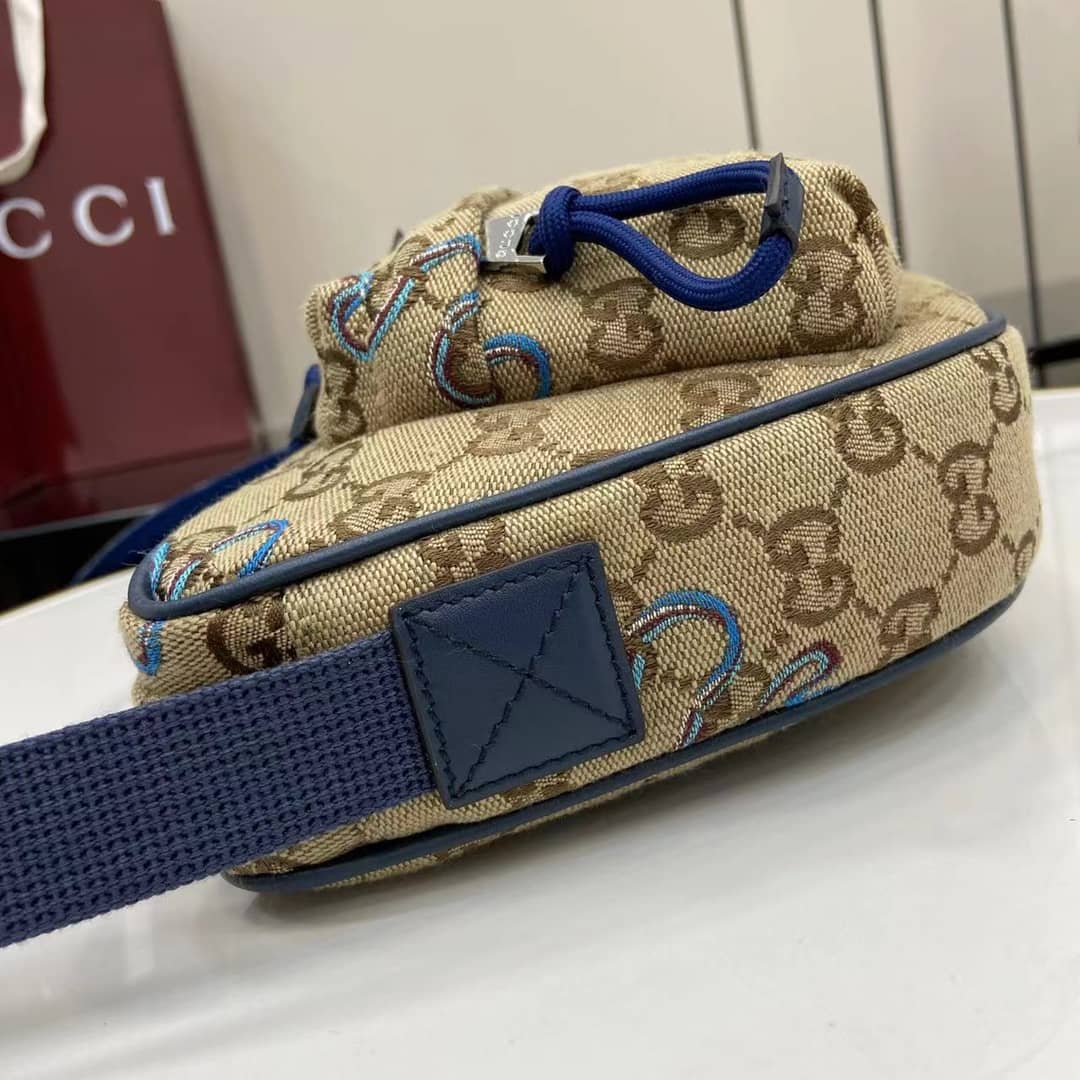 Gucci Mens GG Snake Large Sling Bag 802096_6_161058 Gucci Mens GG Snake Large Sling Bag 802096