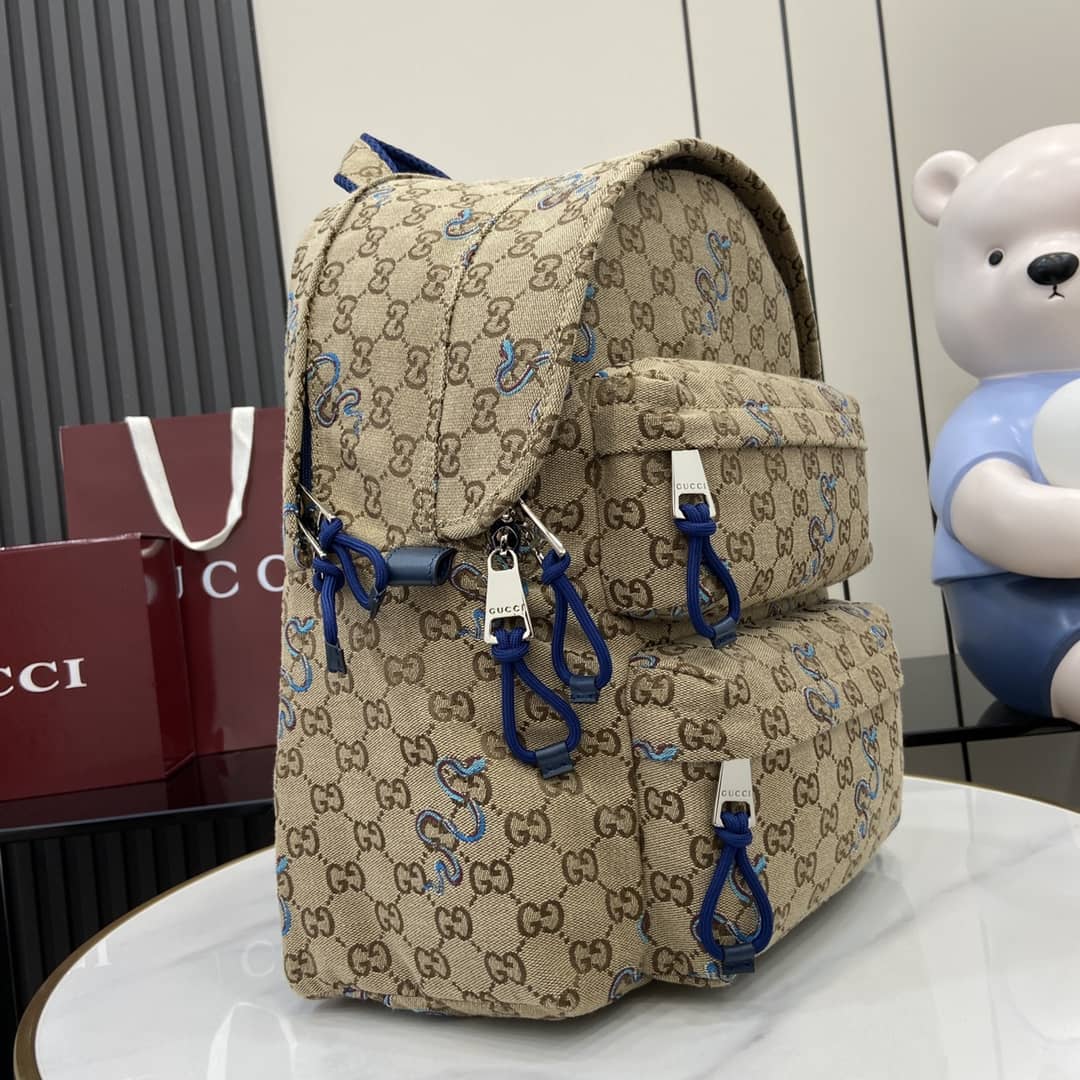 Gucci Mens GG Snake Large Backpack 800265_2_161068 Gucci Mens GG Snake Large Backpack 800265