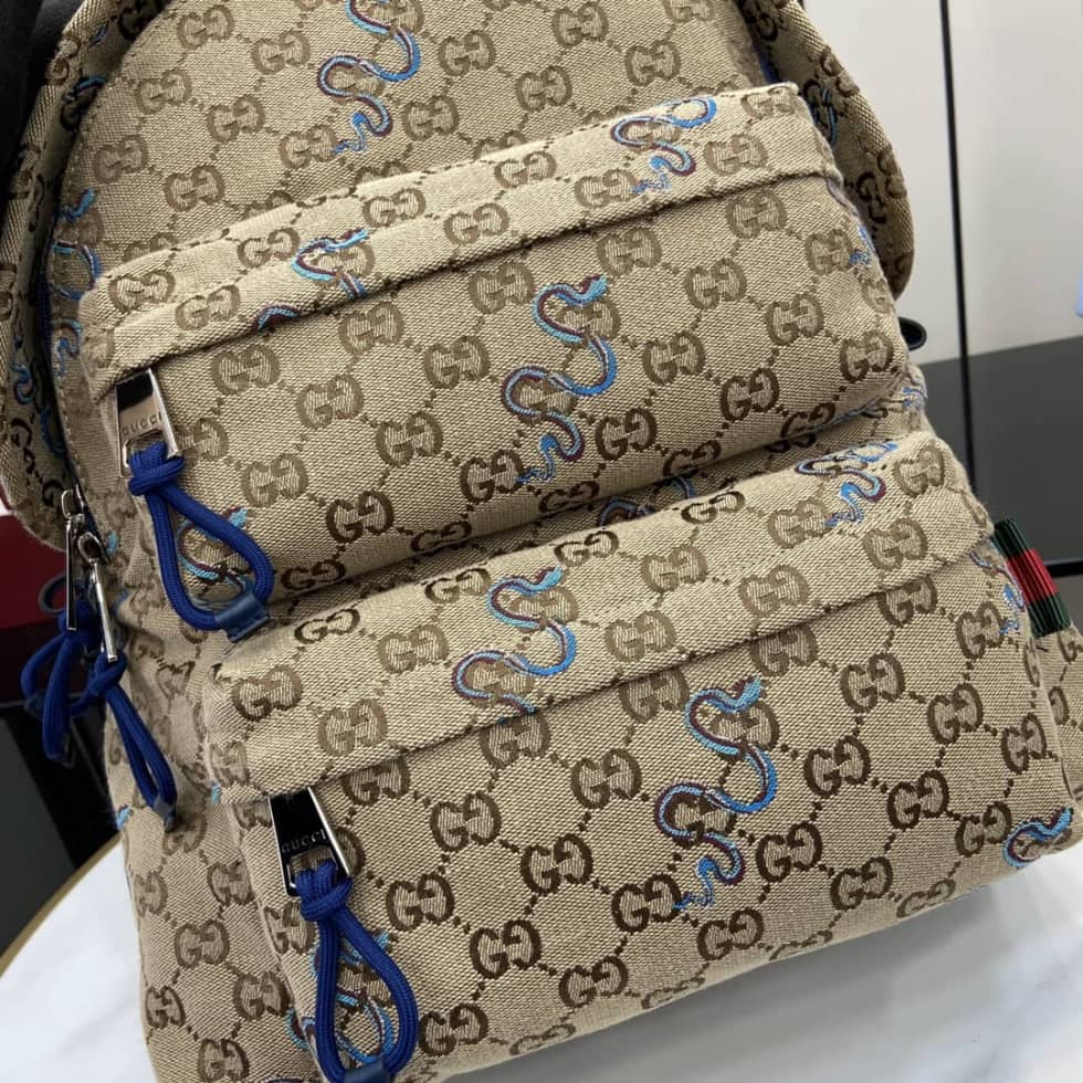 Gucci Mens GG Snake Large Backpack 800265_5_161068 Gucci Mens GG Snake Large Backpack 800265