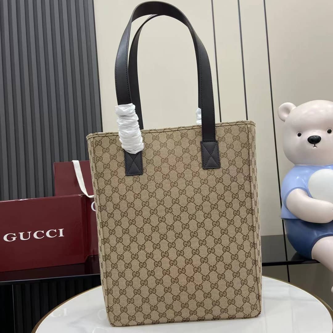 Gucci Mens GG Medium Beige Tote Bag 834796_1_161088 Gucci Mens GG Medium Beige Tote Bag 834796
