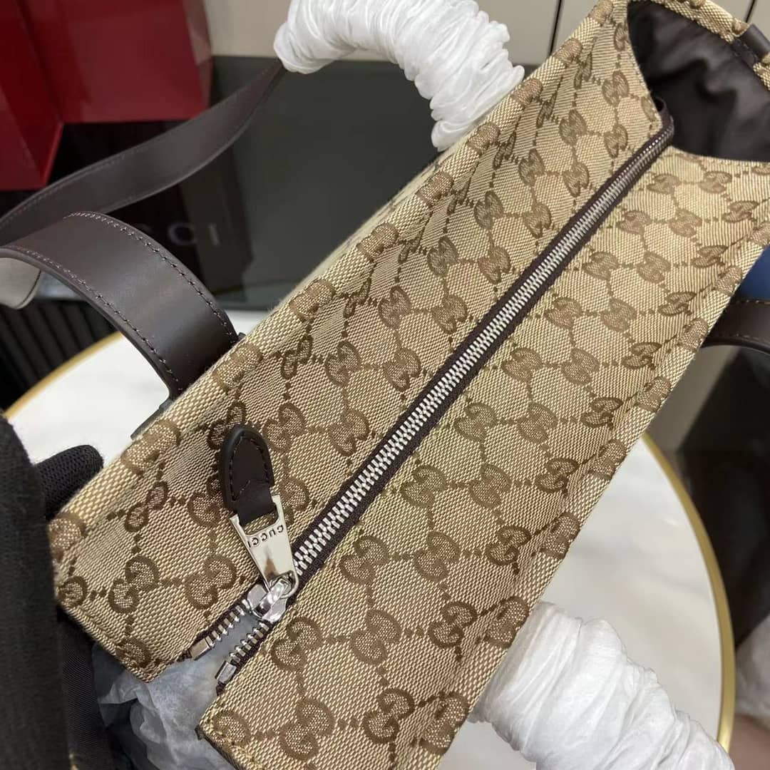 Gucci Mens GG Medium Beige Tote Bag 834796_6_161088 Gucci Mens GG Medium Beige Tote Bag 834796
