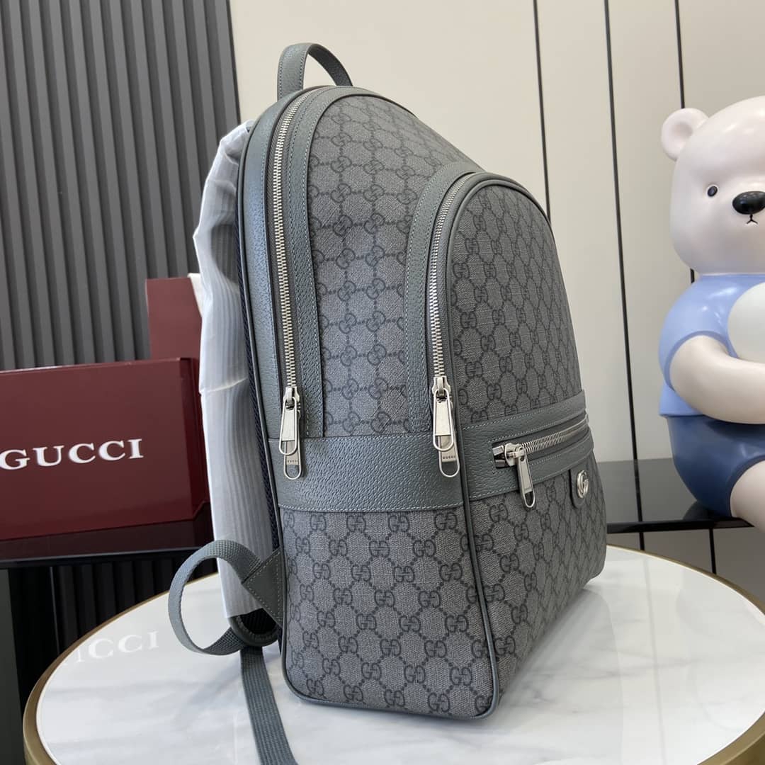 Gucci Ophidia Mens Medium Grey Backpack 821938_1_161138 Gucci Ophidia Mens Medium Grey Backpack 821938