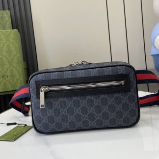 Gucci Mens GG Small Black Belt Bag 792094