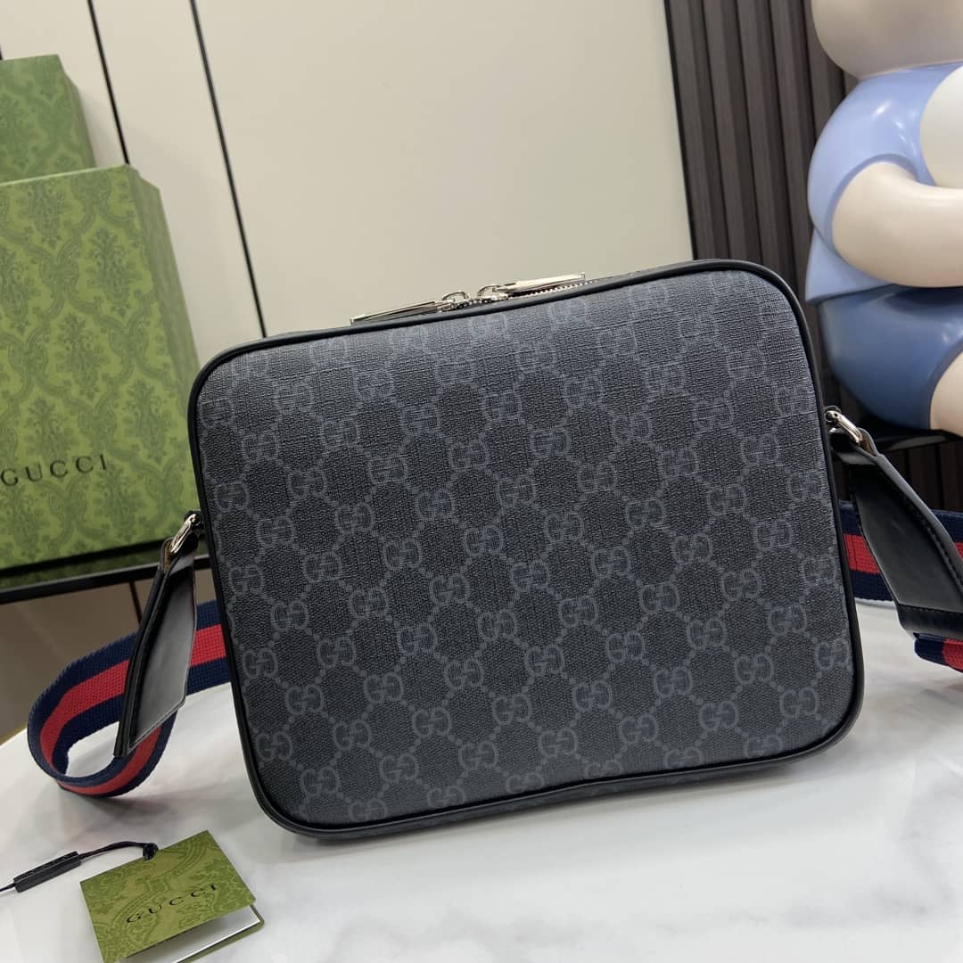 Gucci Mens Supreme Small Black Crossbody Bag_1_161198 Gucci Mens Supreme Small Black Crossbody Bag