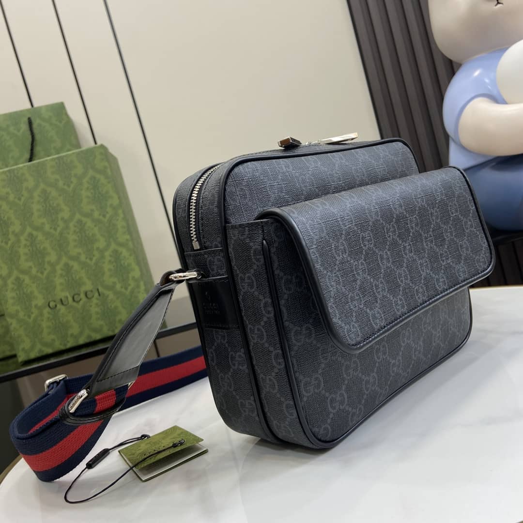 Gucci Mens Supreme Small Black Crossbody Bag_2_161198 Gucci Mens Supreme Small Black Crossbody Bag