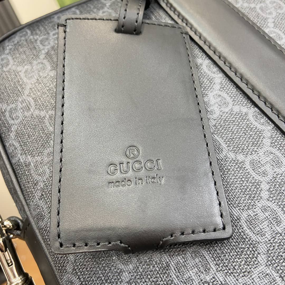 Gucci Mens Supreme Medium Black Briefcase 792077_4_161208 Gucci Mens Supreme Medium Black Briefcase 792077