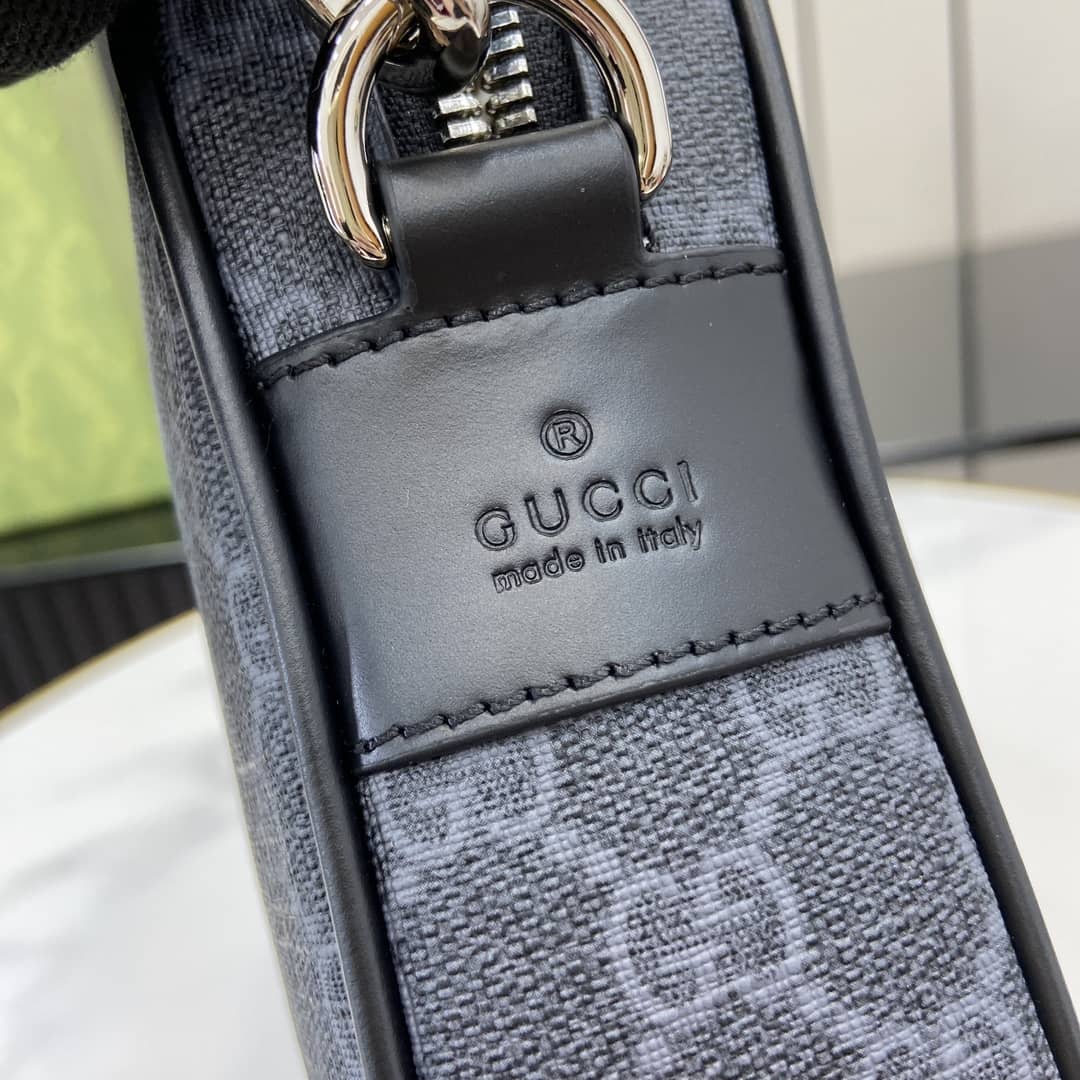 Gucci Mens Supreme Small Black Pouch 792096_5_161218 Gucci Mens Supreme Small Black Pouch 792096