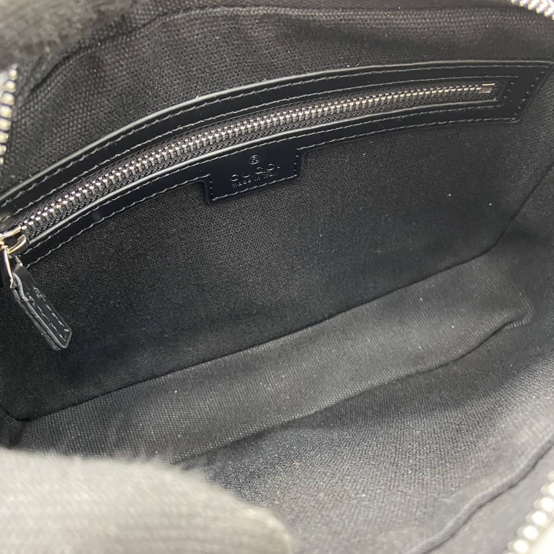 Gucci Mens Supreme Small Black Pouch 792096_7_161218 Gucci Mens Supreme Small Black Pouch 792096