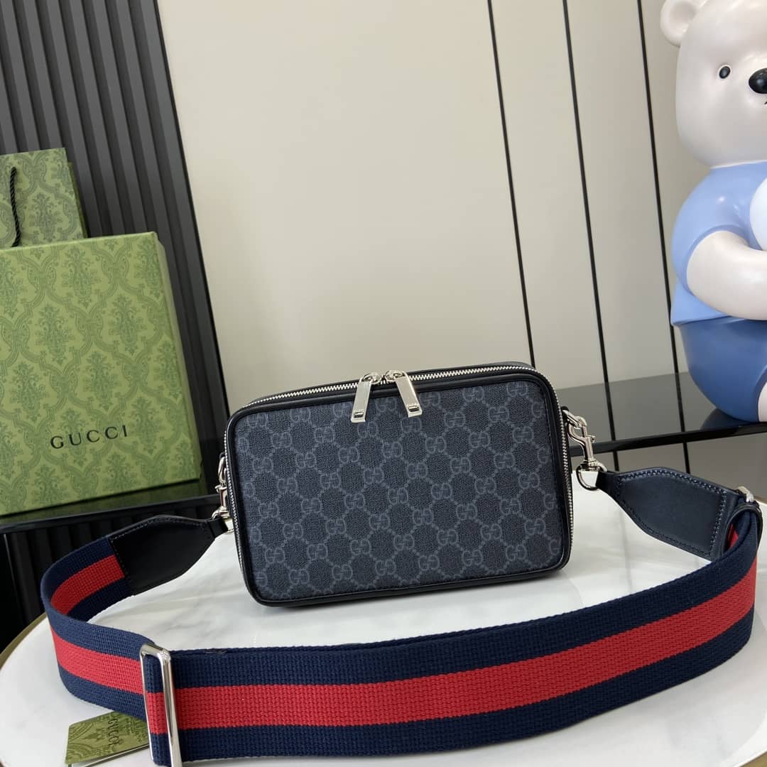 Gucci Mens Supreme Small Black Shoulder Bag_2_161228 Gucci Mens Supreme Small Black Shoulder Bag
