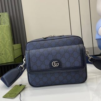 Gucci Ophidia Mens Small Blue Crossbody Bag