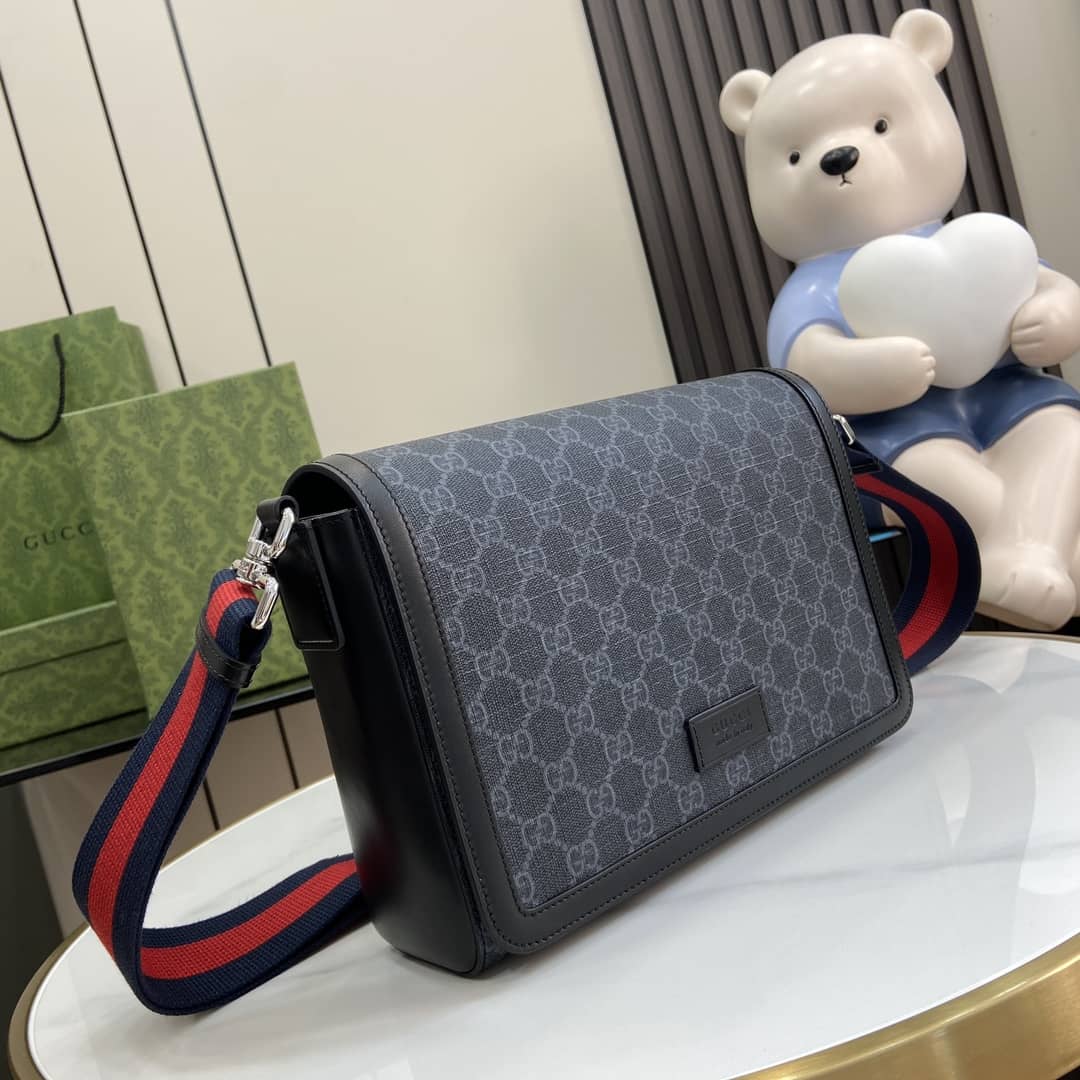 Gucci Mens Supreme Small Black Messenger Bag_2_161258 Gucci Mens Supreme Small Black Messenger Bag