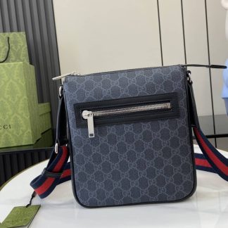 Gucci Mens Supreme Small Black Messenger Bag