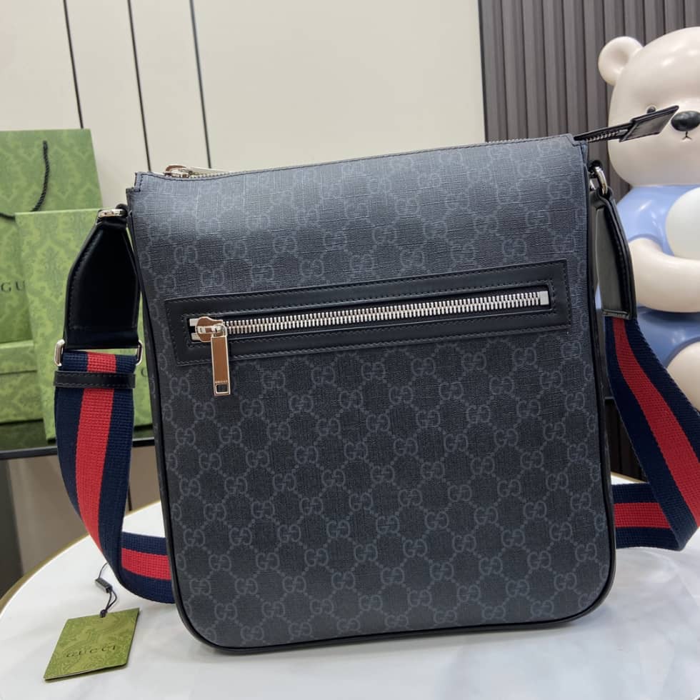 Gucci Mens Supreme Medium Black Messenger Bag_10_161298 Gucci Mens Supreme Medium Black Messenger Bag