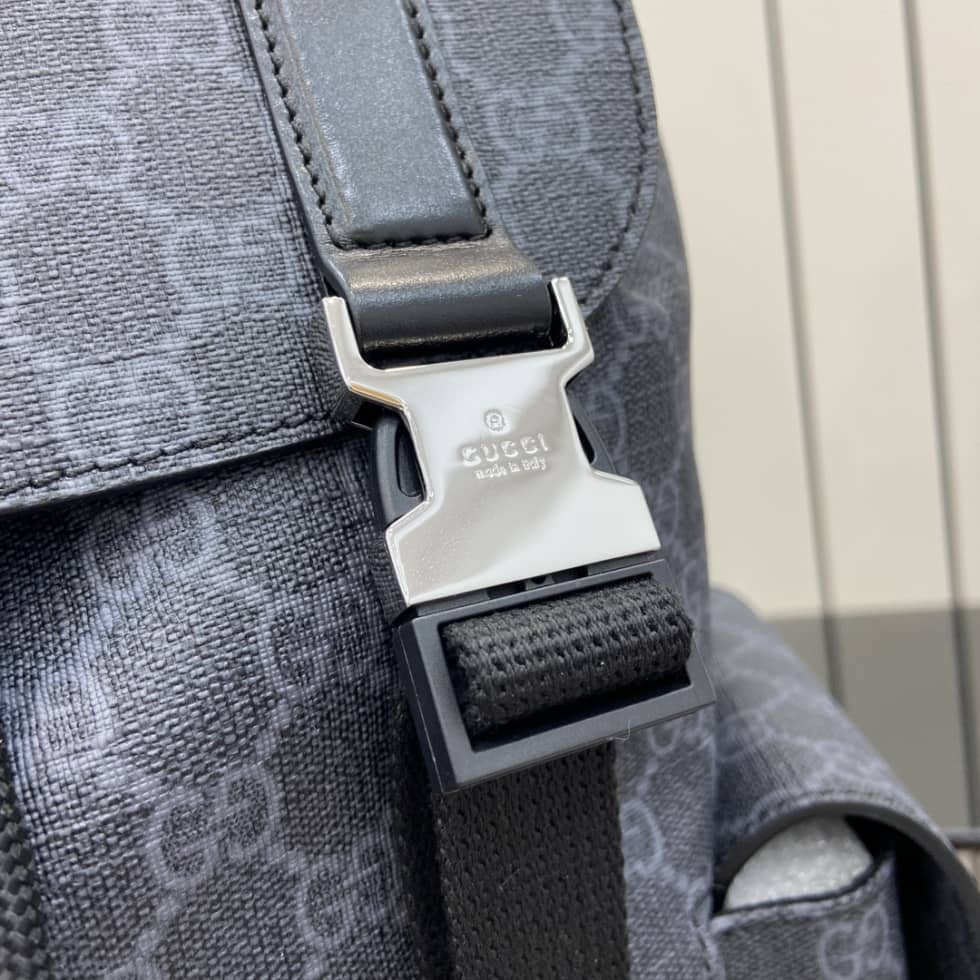 Gucci Mens Supreme Large Black Backpack 792080_5_161308 Gucci Mens Supreme Large Black Backpack 792080