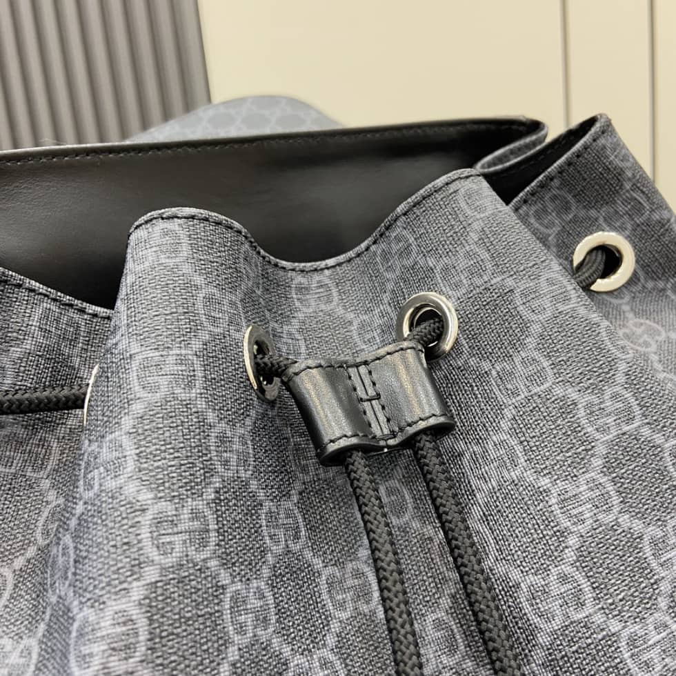Gucci Mens Supreme Large Black Backpack 792080_6_161308 Gucci Mens Supreme Large Black Backpack 792080