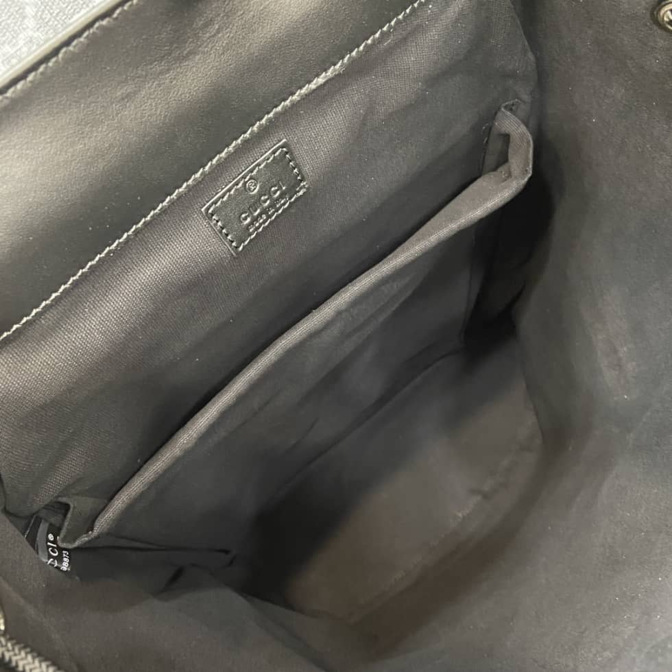 Gucci Mens Supreme Large Black Backpack 792080_7_161308 Gucci Mens Supreme Large Black Backpack 792080