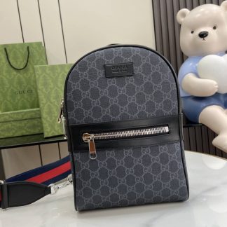 Gucci Mens Supreme Mini Black Sling Bag 771164