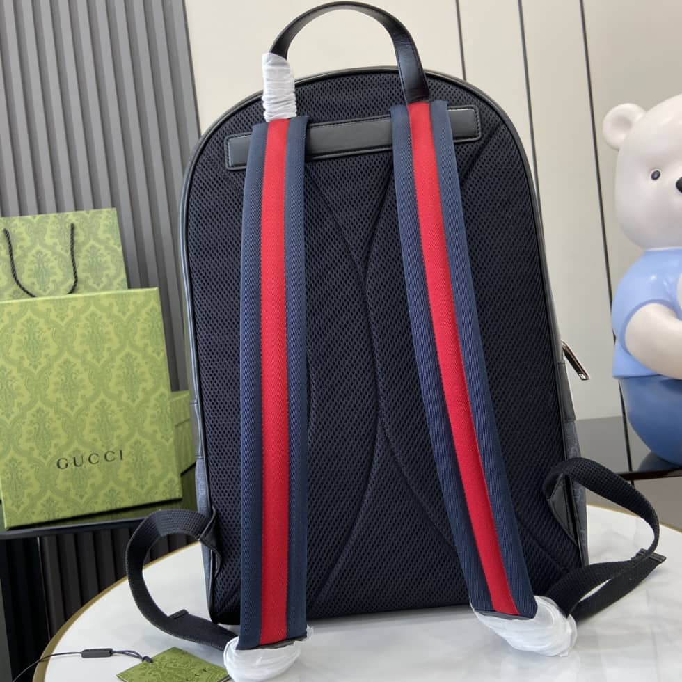 Gucci Mens Supreme Medium Black Backpack 792123_2_161328 Gucci Mens Supreme Medium Black Backpack 792123