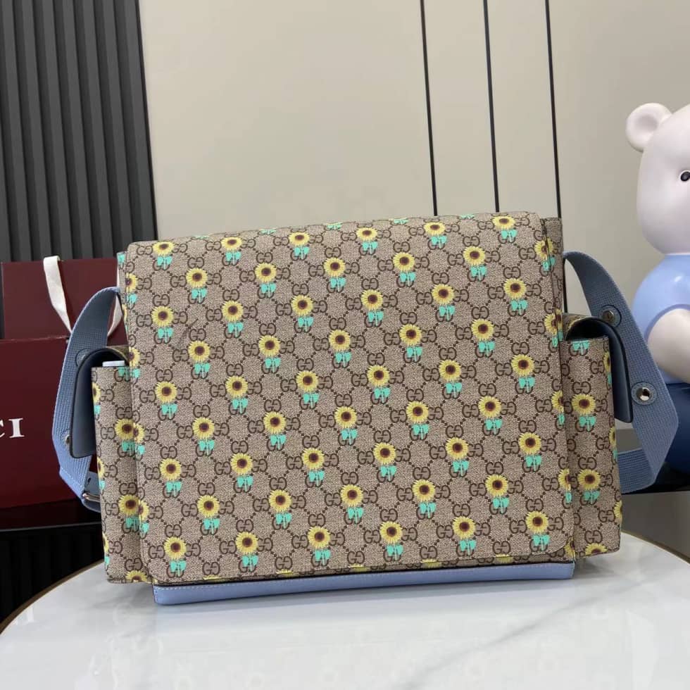 Gucci GG Floral Large Beige Changing Bag 811491_10_161348 Gucci GG Floral Large Beige Changing Bag 811491