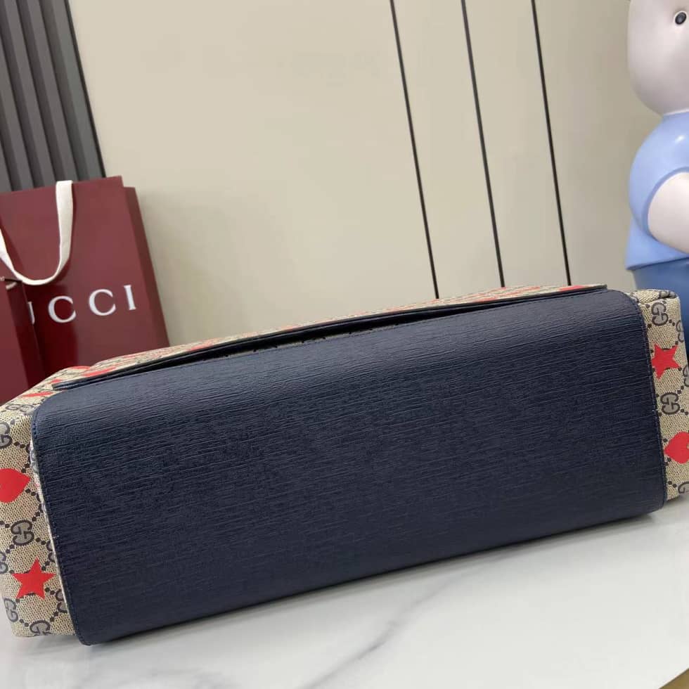 Gucci GG Star Heart Large Beige Changing Bag_3_161358 Gucci GG Star Heart Large Beige Changing Bag