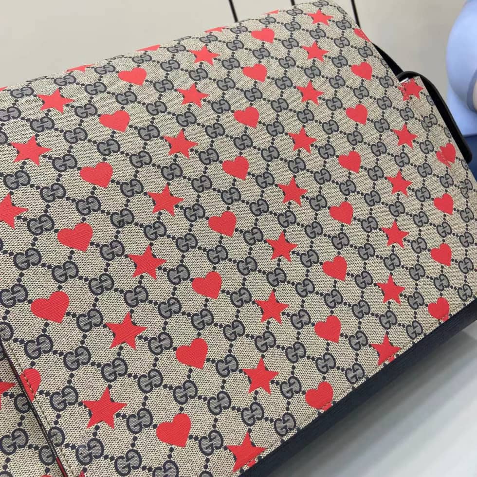 Gucci GG Star Heart Large Beige Changing Bag_4_161358 Gucci GG Star Heart Large Beige Changing Bag