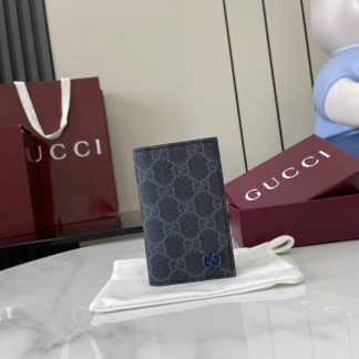 Gucci Mens GG Black Long Card Case 768249