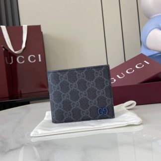 Gucci Mens Supreme Black Coin Wallet 768244