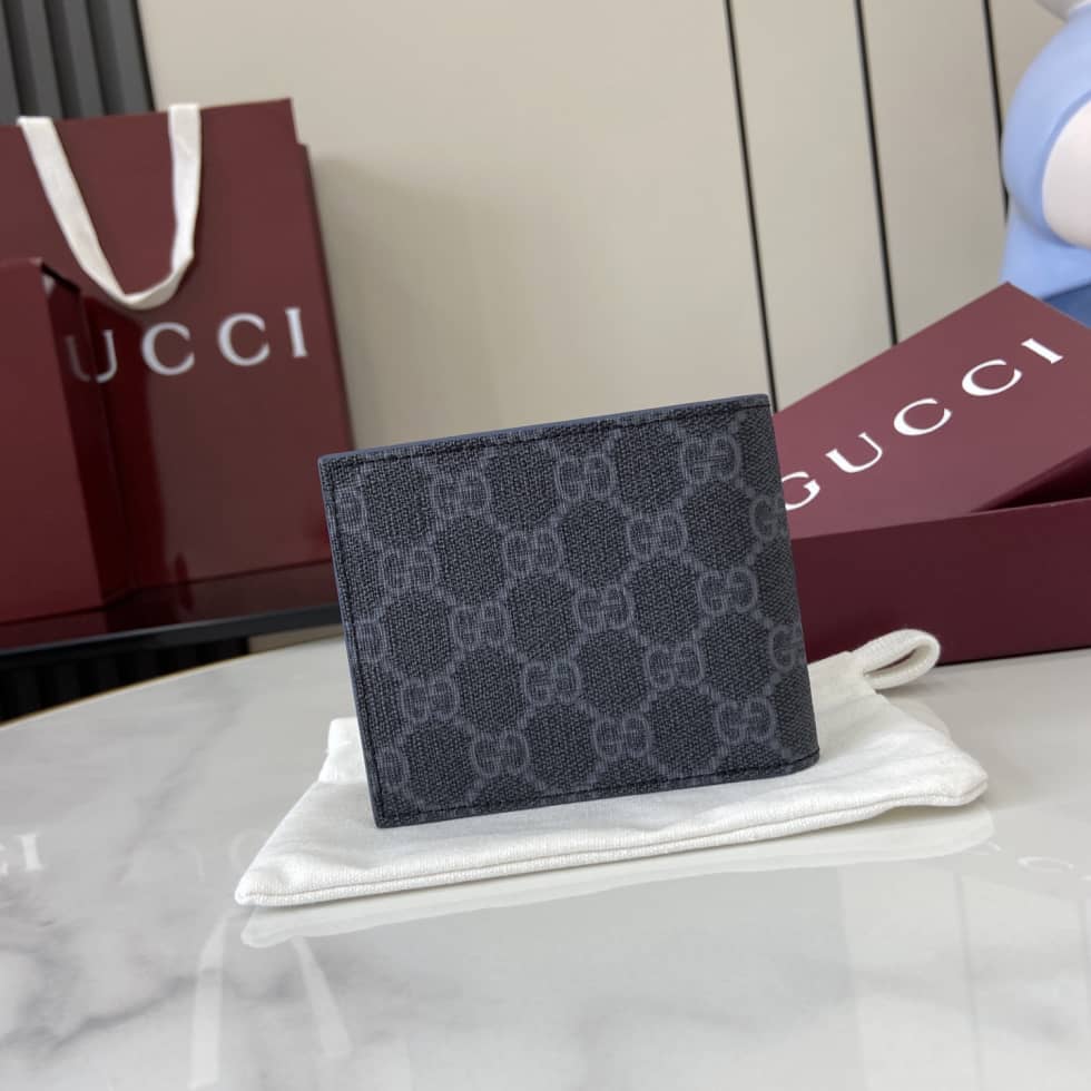Gucci Mens Supreme Black Coin Wallet 768244_1_161388 Gucci Mens Supreme Black Coin Wallet 768244