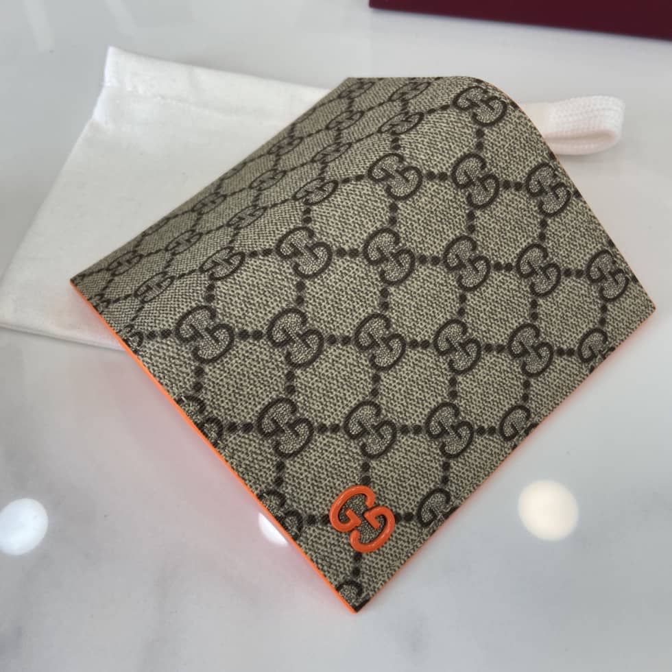Gucci Mens Supreme Beige Orange Long Card Case_4_161418 Gucci Mens Supreme Beige Orange Long Card Case