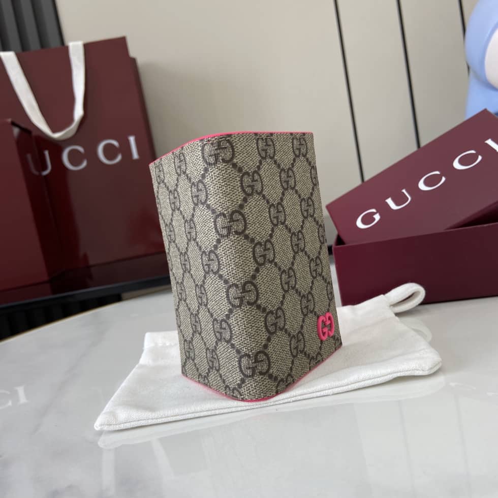 Gucci Mens Supreme Beige Pink Long Card Case_2_161448 Gucci Mens Supreme Beige Pink Long Card Case
