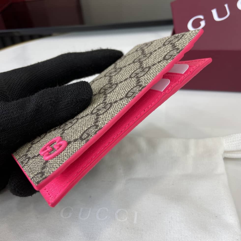 Gucci Mens Supreme Beige Pink Long Card Case_4_161448 Gucci Mens Supreme Beige Pink Long Card Case