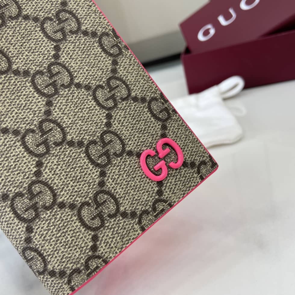 Gucci Mens Supreme Beige Pink Long Card Case_5_161448 Gucci Mens Supreme Beige Pink Long Card Case