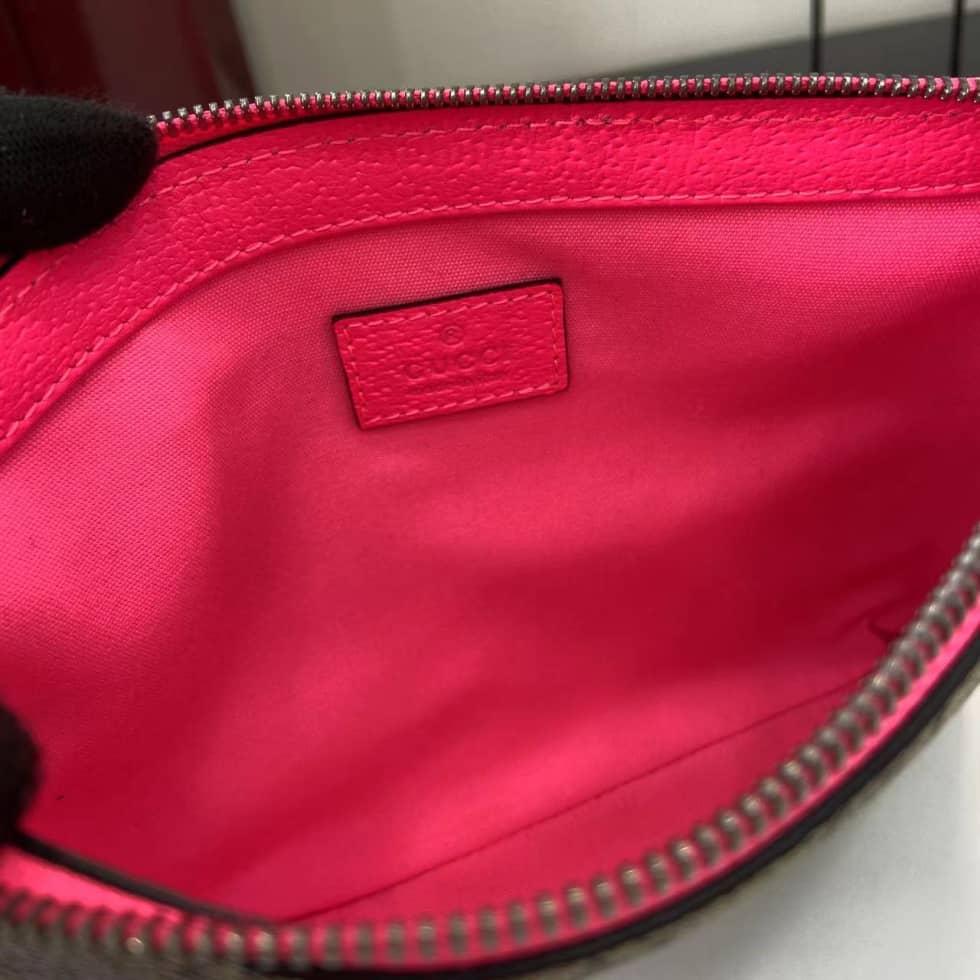 Gucci GG Small Brown Pink Mens Clutch 838753_7_161557 Gucci GG Small Brown Pink Mens Clutch 838753