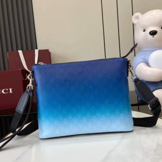 Gucci Mens Chroma GG Blue Pouch 835692