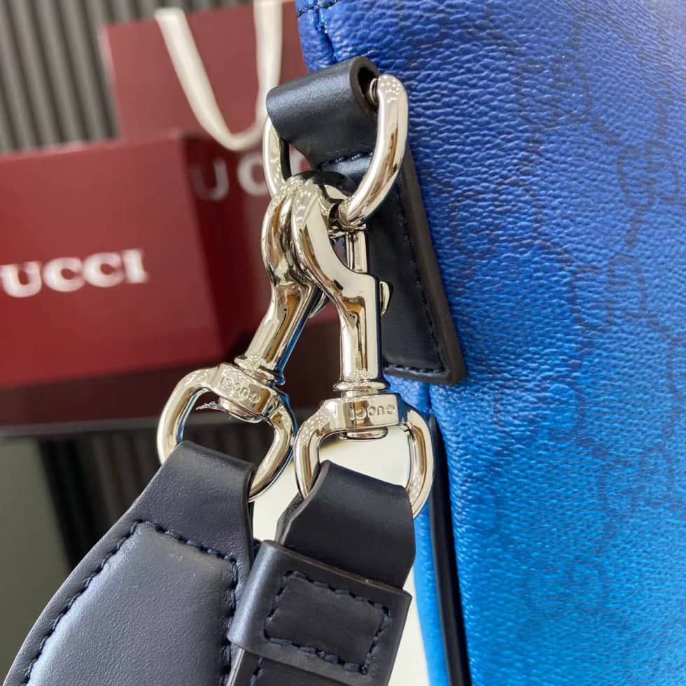 Gucci Mens Chroma GG Blue Pouch 835692_5_161667 Gucci Mens Chroma GG Blue Pouch 835692