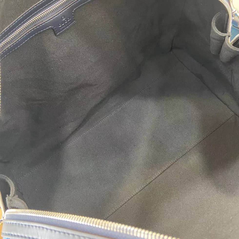 Gucci Chroma GG Monogram Blue Duffle Bag 835688_7_161687 Gucci Chroma GG Monogram Blue Duffle Bag 835688