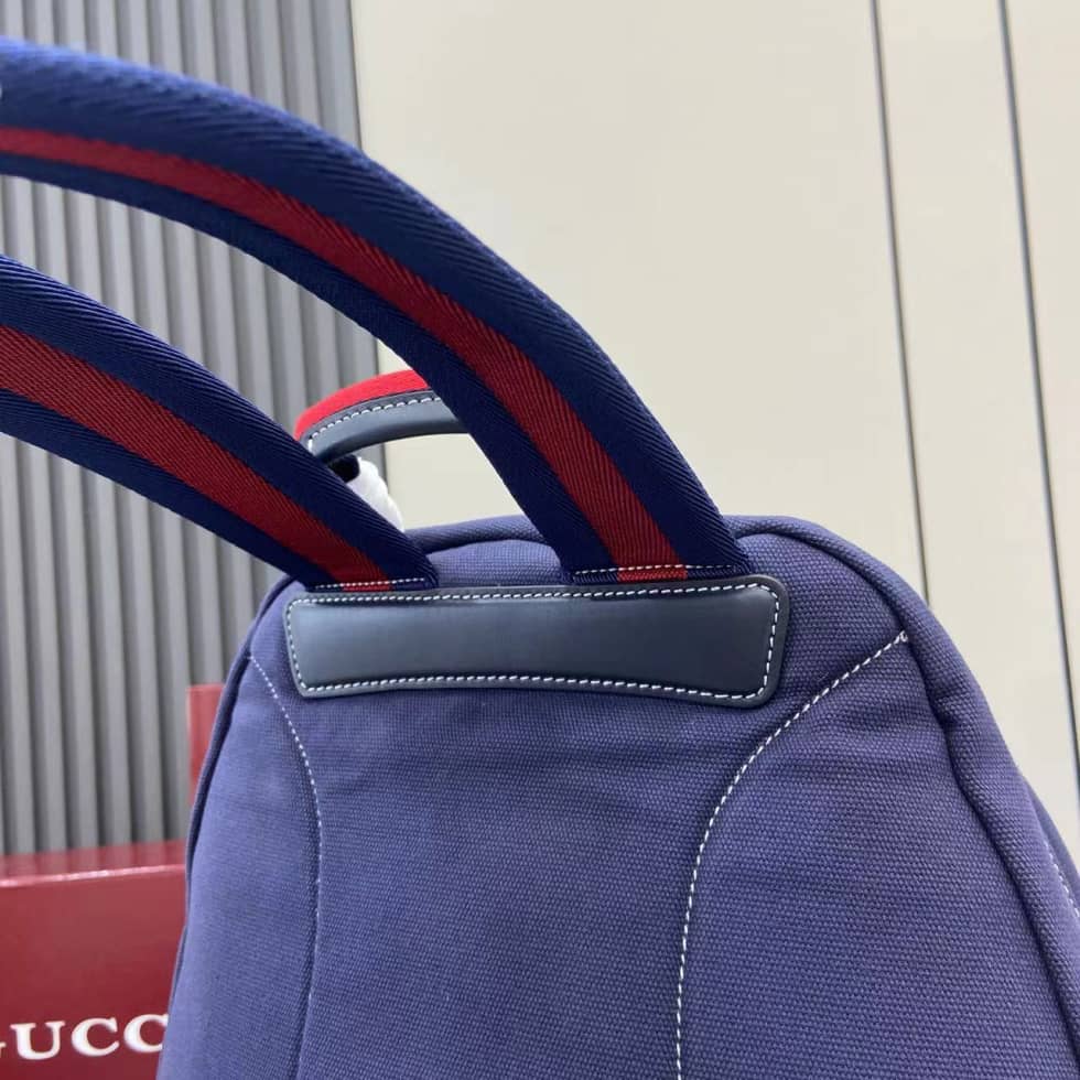 Gucci Mens Canvas Maxi Blue Backpack 821643_6_161697 Gucci Mens Canvas Maxi Blue Backpack 821643