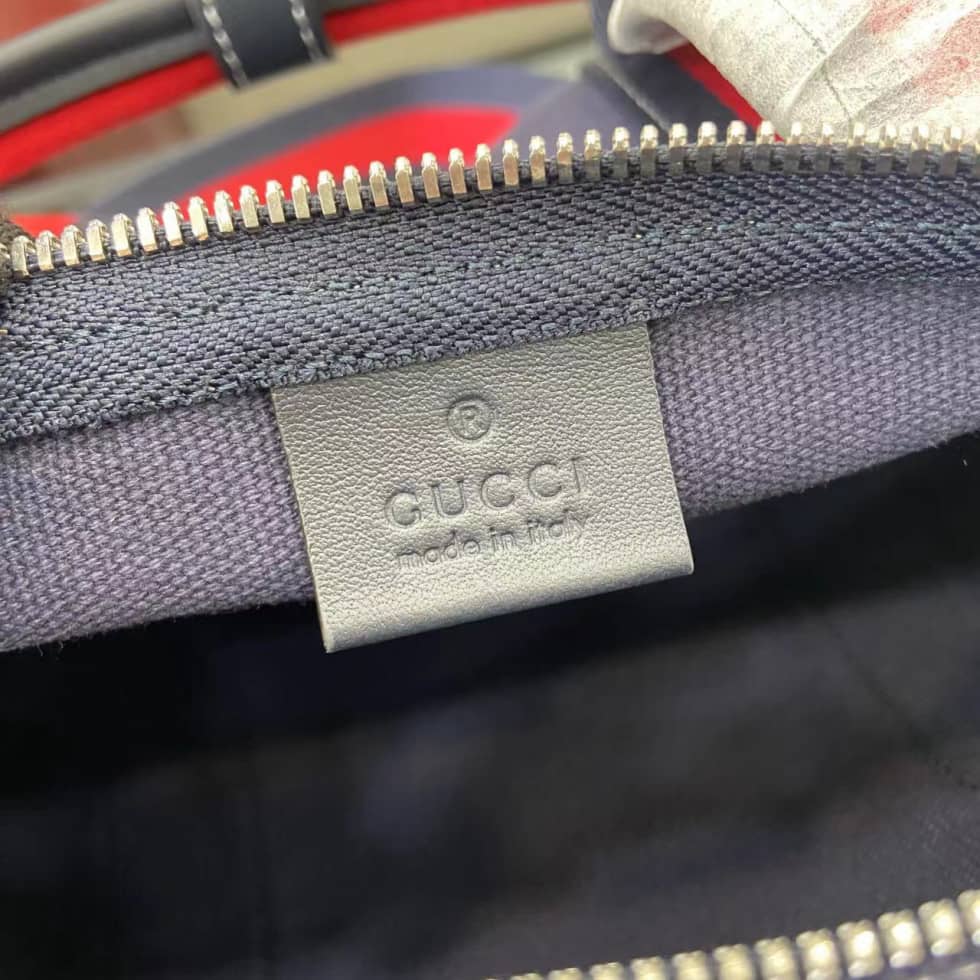 Gucci Mens Canvas Blue Small Duffle Bag 816865_8_161727 Gucci Mens Canvas Blue Small Duffle Bag 816865